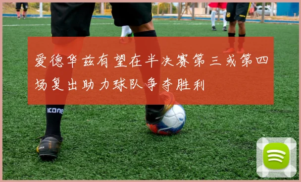 爱德华兹有望在半决赛第三或第四场复出助力球队争夺胜利